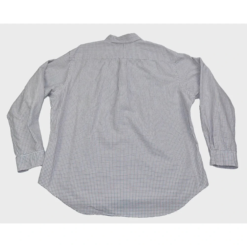 Ralph Lauren Classic Fit Men's Shirt Size XXL White/Red Plaid Check Button Down
